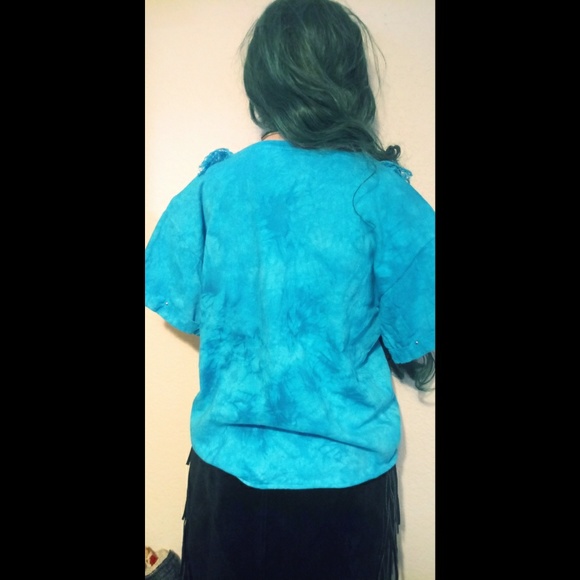 Vintage 80s Tie dye top - Picture 4 of 4